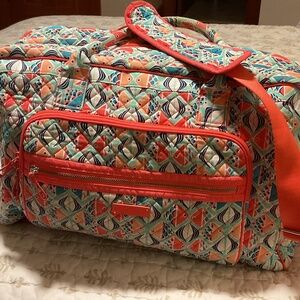 Vera Bradley Iconic Weekender Go Fish Coral